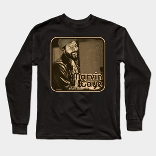 marvin gaye // retro vintage brown Long Sleeve T-Shirt